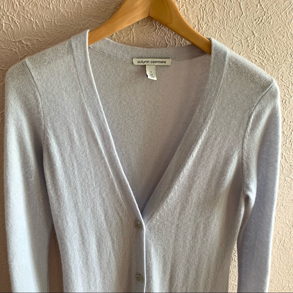 100% Cashmere Long Button Down Duster Cardigan Ba… - image 6